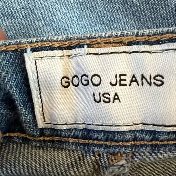 Gogo Jeans Size 00 Wide Leg Cuffed Jeans | High Rise | Vintage-Inspired Denim - Picture 4 of 6